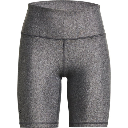 Under Armour HeatGear short de entrenamiento para mujer - Carbón claro jaspeado - negro - CH