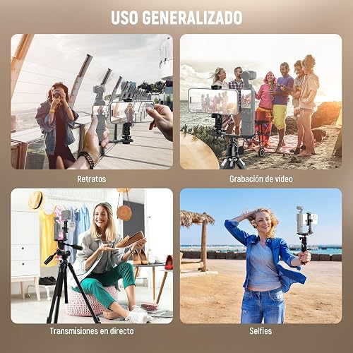 NEEWER Soporte para Teléfono Compatible con dji Osmo Pocket 4 3 Xtra Muse | Compatible con Insta360 Luna Ultra DJI Osmo 360, Soporte Móvil de Expansión de Accesorios, Rosca de 1/4" para Trípode, AC021
