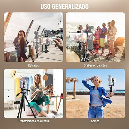 NEEWER Soporte para Teléfono Compatible con dji Osmo Pocket 4 3 Xtra Muse | Compatible con Insta360 Luna Ultra DJI Osmo 360, Soporte Móvil de Expansión de Accesorios, Rosca de 1/4" para Trípode, AC021