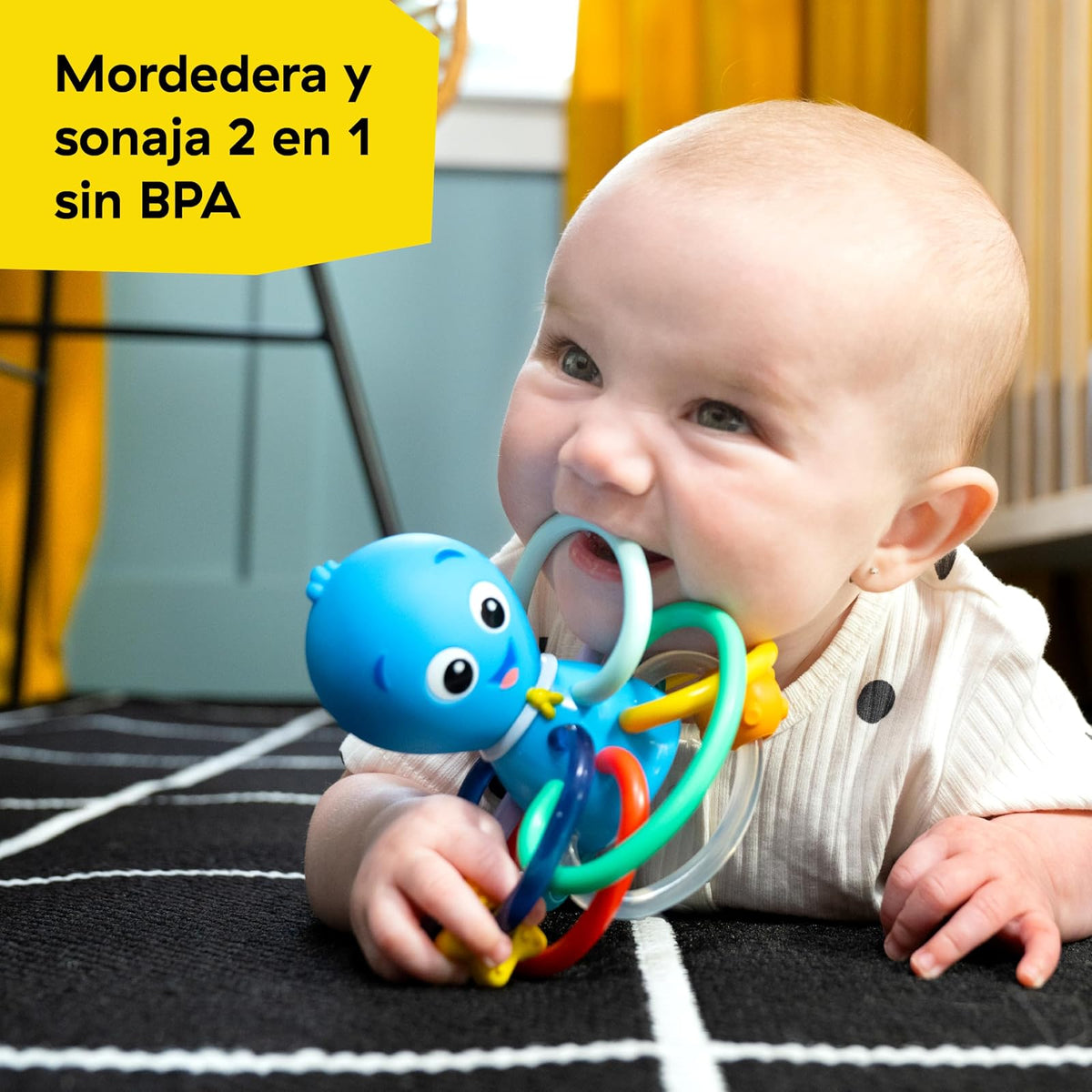 Mordedor y sonajero Opus el pulpo de Ocean Explorers, de Baby Einstein, a partir de 0 meses
