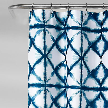 Lush Decor, Cortina de Ducha Geo Shibori, 183 x 183 cm