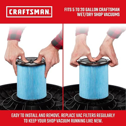 CRAFTSMAN CMXZVBE38751 Filtro de repuesto para aspiradoras de tienda de 5 a 20 galones