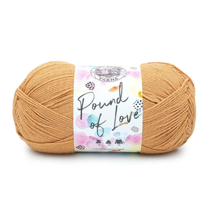 Lion Brand Yarn Pound of Love, Estambre Acrílico, Paquete Grande - 1 paquete - Pastel de calabaza