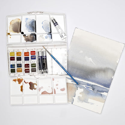 Winsor & Newton 390375 Est Cot Plus 375 C/16 Med, 3 Tubos, 1 Pinc
