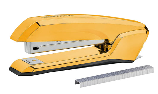 Bostitch Office Ascend Grapadora 3 en 1 integrada para quitar y almacenar grapas, 420 grapas incluidas, capacidad de 20 hojas, ligera, cromo dorado