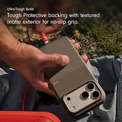 Beats - Funda de Alta protección con MagSafe de Beats para el iPhone 17 Pro con Control de la Cámara, Resistente a rayones y caídas, Textura Mate con Forro de Microfibra – Gris Alpino