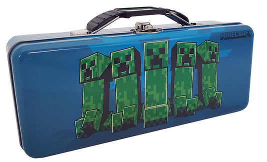 The Tin Box Company Minecraft 639407-12 - Estuche para lápices y bolsas, color azul, pequeño