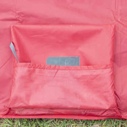 MSR - Lona Universal para 6 Personas, tamaño Grande, 117 x 97 Pulgadas, Color Rojo