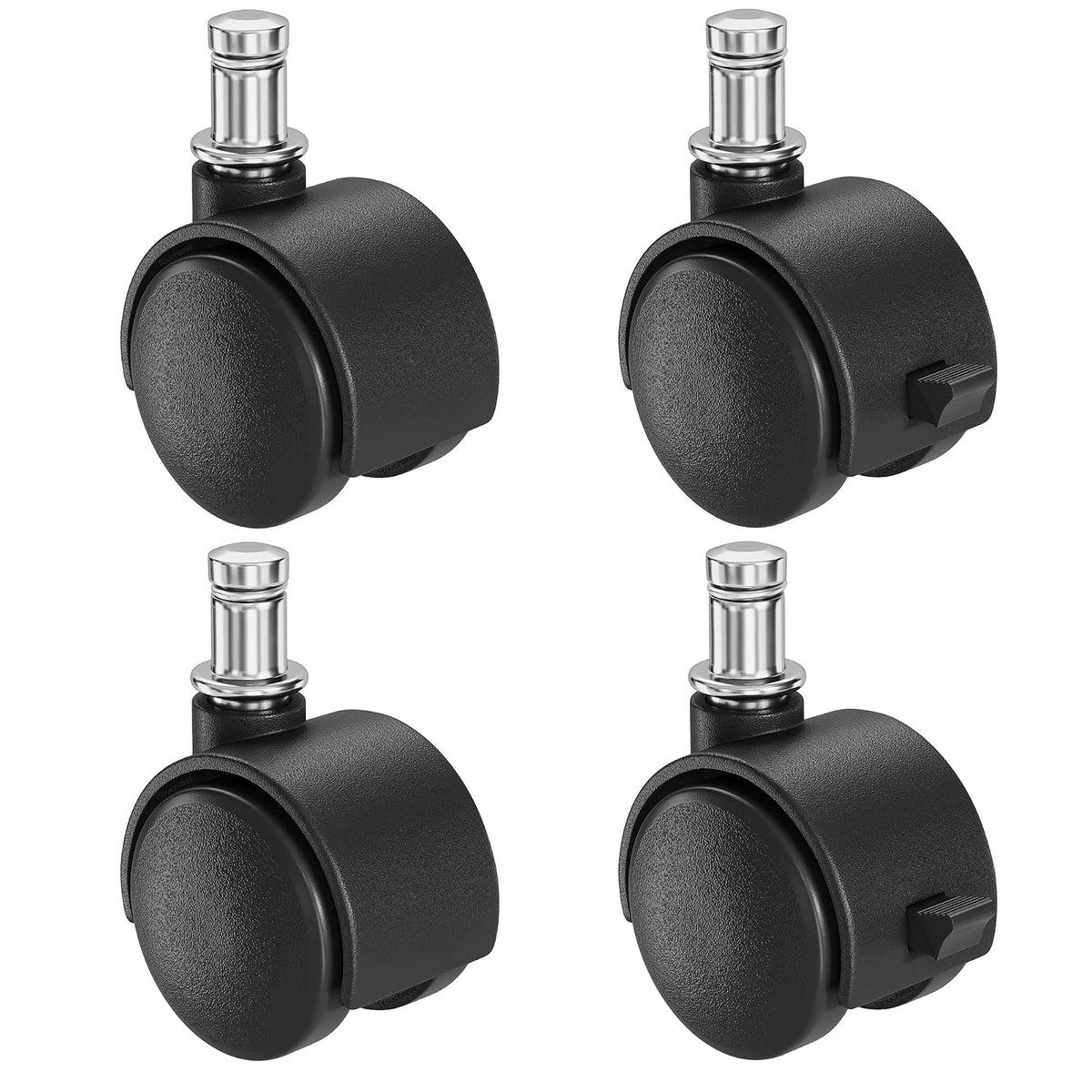 iTouchless Juego de 4 ruedas para botes de basura deslizables, compatible con contenedores de basura iTouchless con ruedas, juego de cuatro - Ruedas de basura