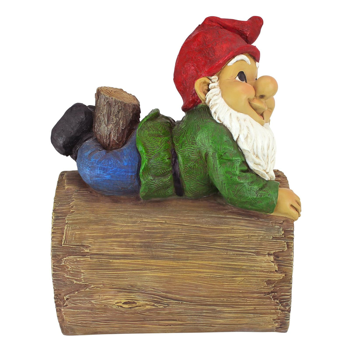 Design Toscano Estatua de gnomo de jardín – Stormy The GNOME – Gnomo Extensor de césped – Gnomo de césped