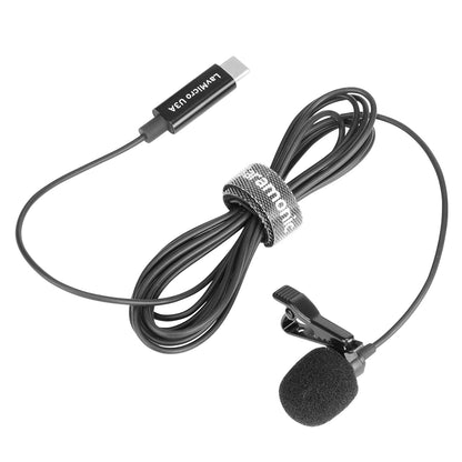 Saramonic LavMicroU3A 6.5" Omni Lav Microphone w/USB Type-C for Android Devices
