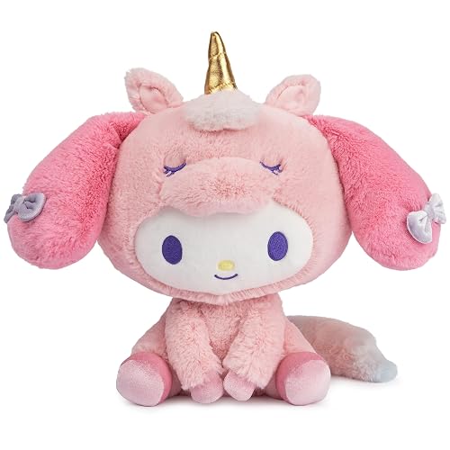 GUND Sanrio My Melody - Juguete de Peluche de Unicornio de Primera Calidad para Edades de 1 año en adelante, Rosa, 9.5 Pulgadas