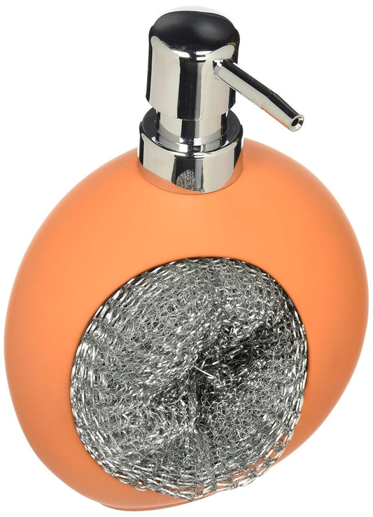 Wenko 3621113100 Dispensador de Jabon Liquido Modelo Carnival, Naranja