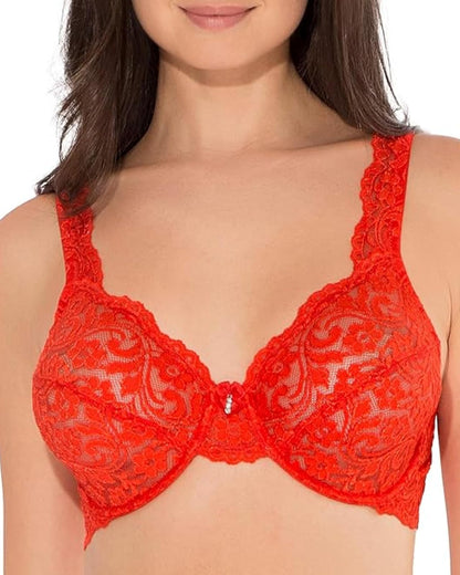 Smart & Sexy Brasier de Encaje sin Aros para Mujer, Hot Fire, 46DDD