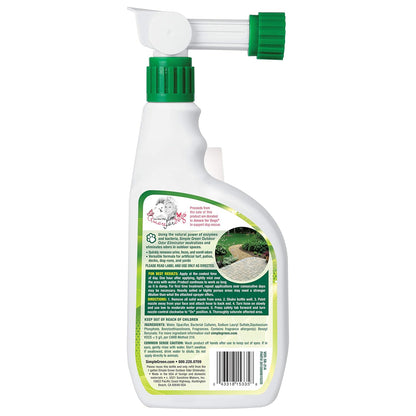 Simple Green® Eliminador de olores para exteriores, Perros, Ideal para césped artificial y patios (Aplicador para manguera, 946 ml) - 15335