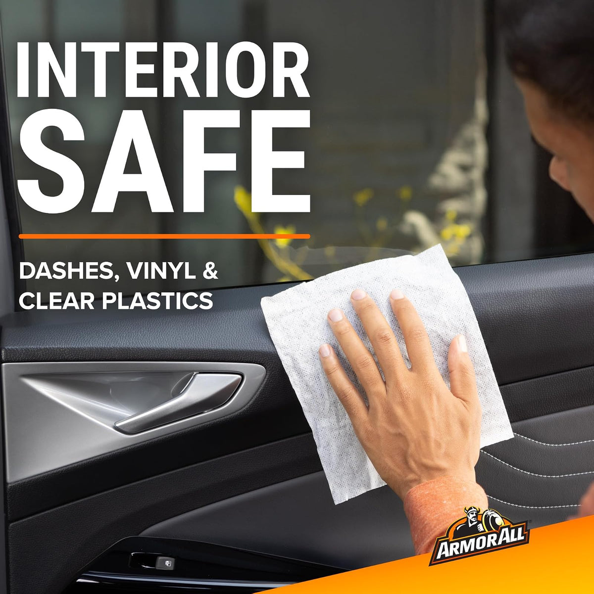 Armor All Protector de ambientador de Piel Naranja, Goma, Vinilo, 25 toallitas