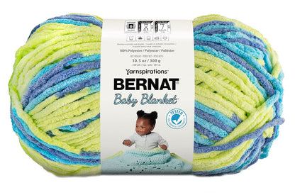 Bernat Baby Blanket Estambre Chenille para Bebé, Súper Voluminoso - Guy guapo