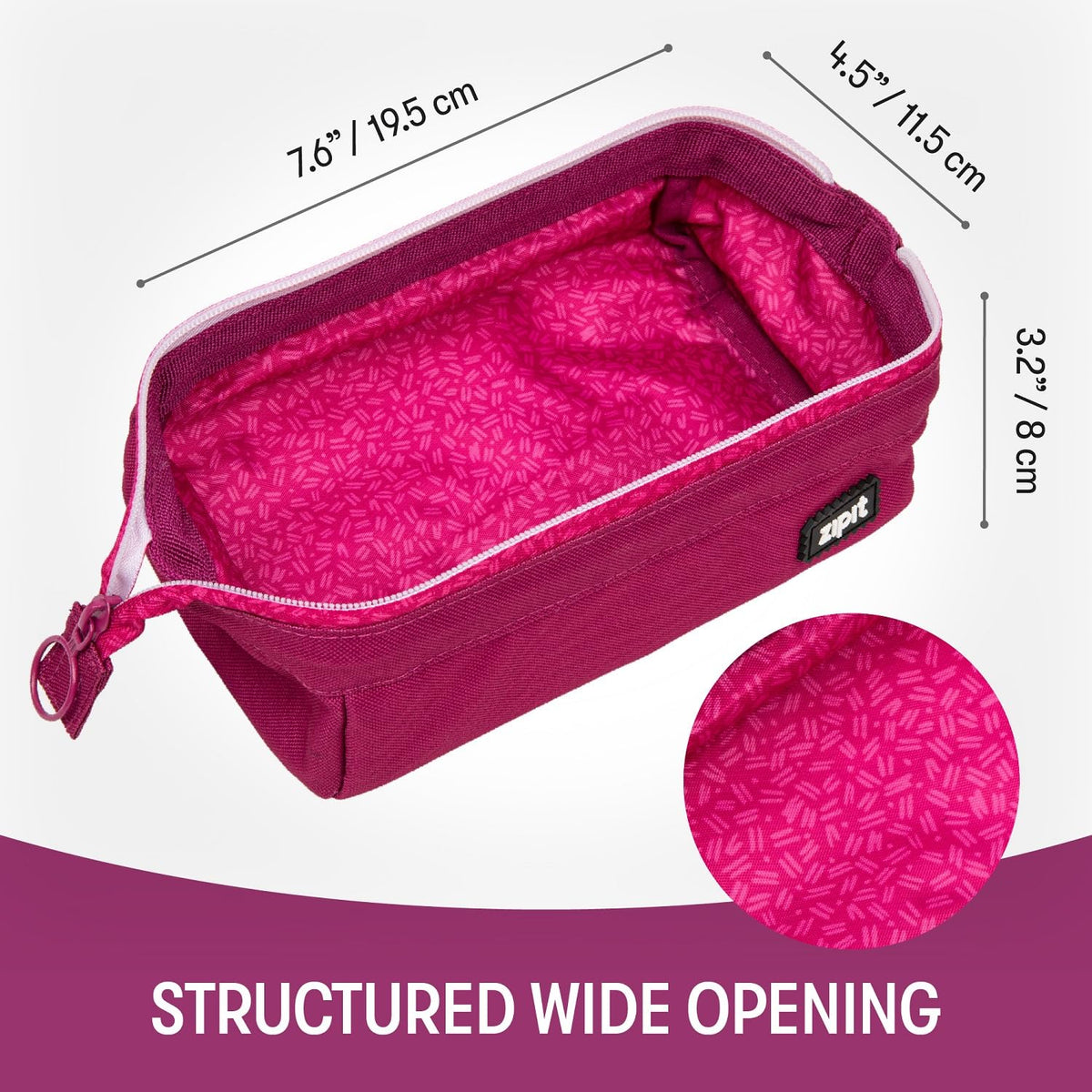 ZIPIT Lenny - Estuche para lápices para niñas y niños, gran capacidad