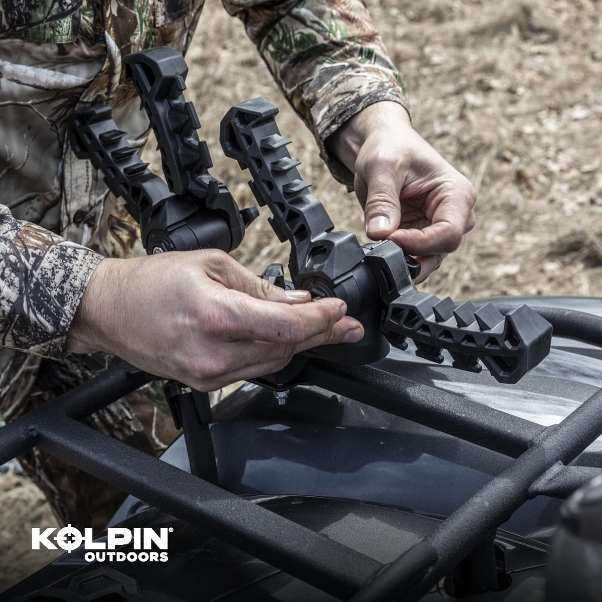 Kolpin 21551 Agarre Rhino Doble Negro, 2 Unidades