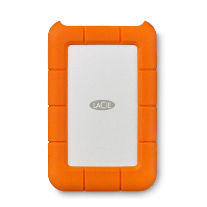 LaCie Rugged USB-C Disco Duro Externo, Resistente a Golpes y Lluvia - 2TB - USB 3.0
