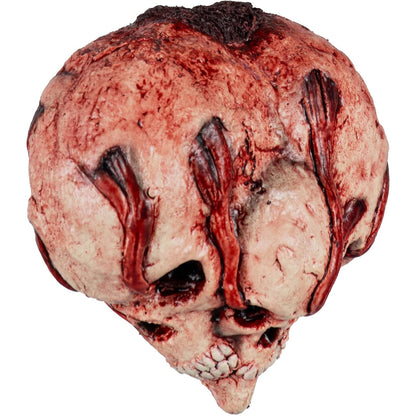 Ghoulish Productions Decorativo De Látex Horror Heart, Adorno Látex Corazón de Calaveras de Terror Adorno para Halloween y Fiestas Temáticas, Decorativos de Halloween Calaveras con Forma de Corazon