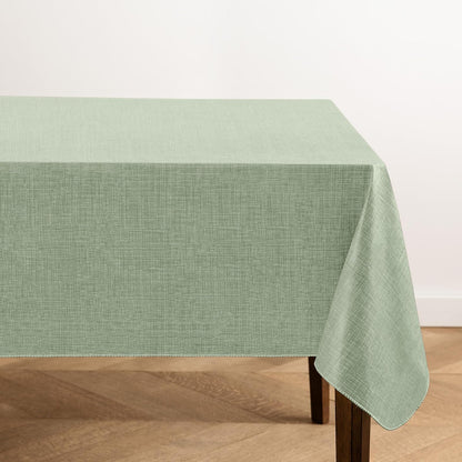 Elrene Home Fashions Mantel de Vinilo Monterey Resistente al Agua - Salvia - 177.8 x 132.1 cm (Rectangular)
