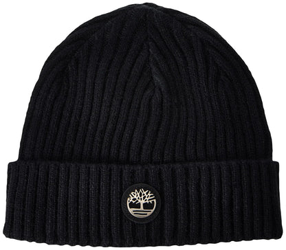 Timberland Gorra de Reloj Acanalada con Placa de Logotipo Gorro para Clima frío para para Hombre