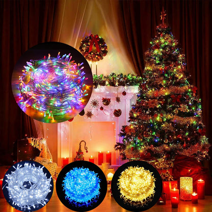DOSYU Serie de Luces LED Navideñas 15m 300 LED, 8 Modos - 15M 300LED - Multicolor