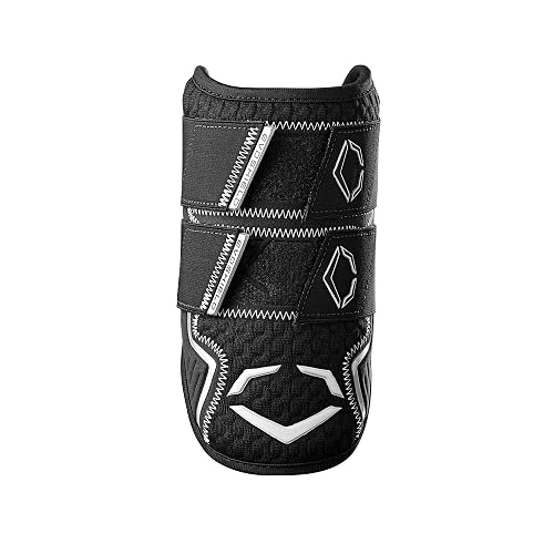 EvoShield Pro-SRZ 2.0 Batter's Double Strap Elbow Guard, Negro, Azul Marino, Adolescentes y Jóvenes Adultos, Protector de Codo, Guarda Elbow, Guardapierna, Béisbol