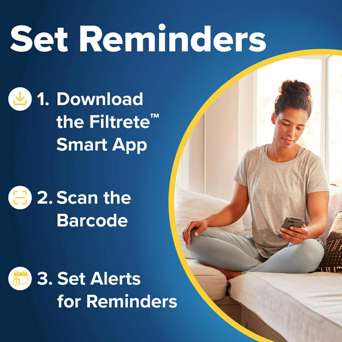 Filtrete 14x14x1, AC Furnace Air Filter, MPR 300, Clean Living Basic Dust, 6-Pack