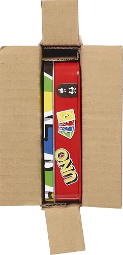 UNO Original Caja Metálica, Juego de Mesa Familiar de 2 a 10 Jugadores | Juego de cartas clásico para niños, adolescentes y noche de juegos familiares, tarjetas accesibles y personalizables para