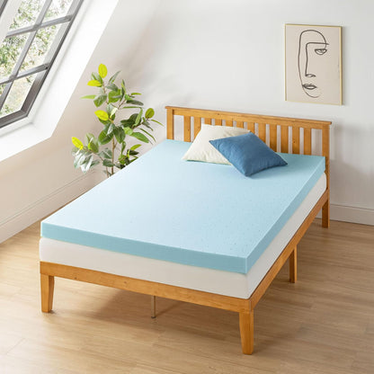Best Price - Colchón de Espuma viscoelástica ventilada de 4 Pulgadas, infusión de Gel refrigerante, Certificado CertiPUR-US, Esencial para recámara, Individual XL