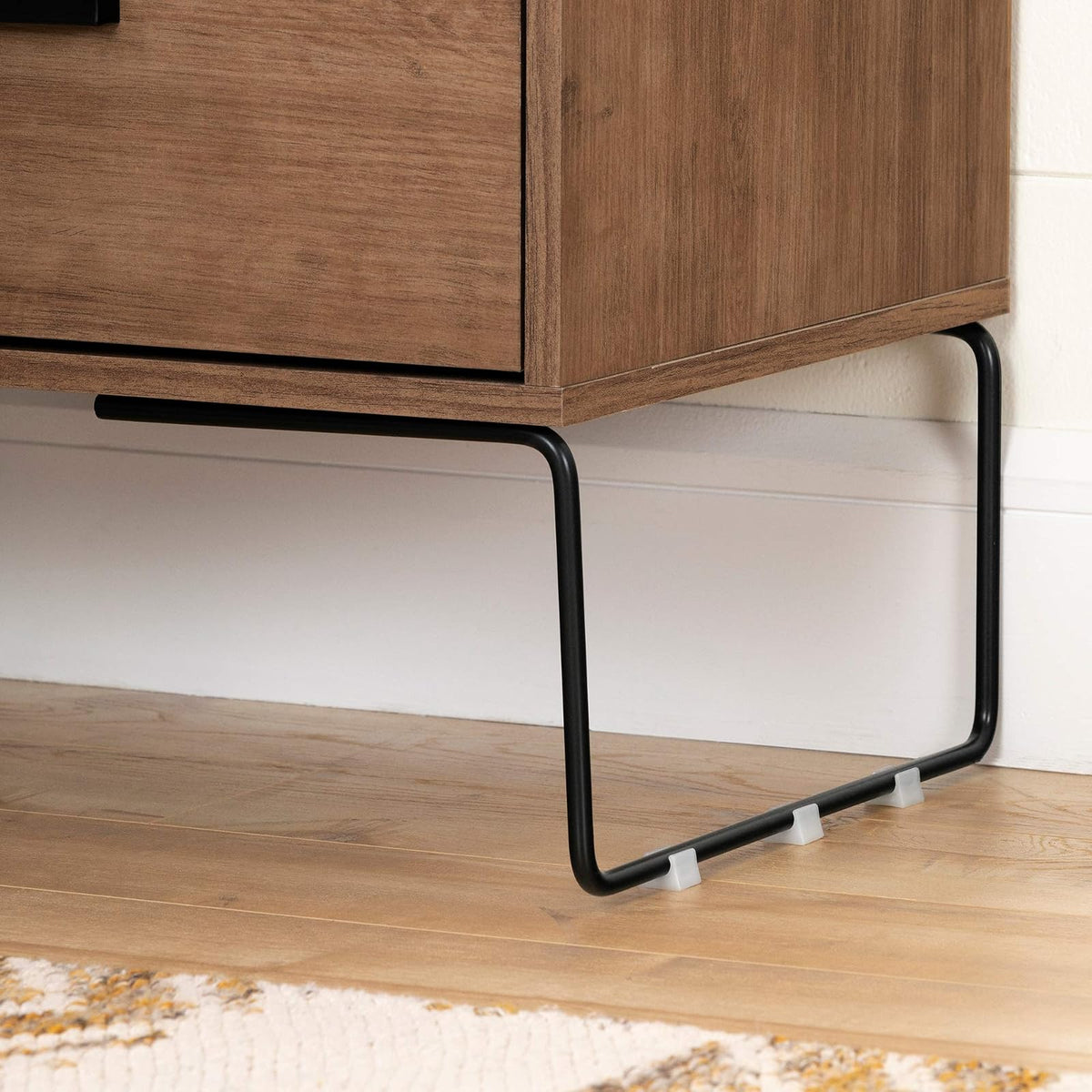 South Shore Buro para recamara con 2 cajones Marrón Slendel. Muebles para recamara, mesas de Noche Furniture