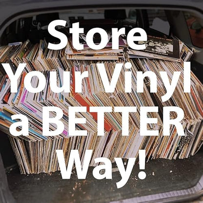 Victrola Collector - Maleta para Almacenamiento de Discos de Vinilo, Capacidad para más de 30 LPs - Blanco