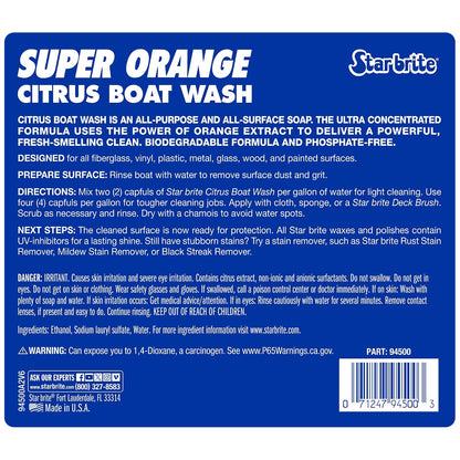STAR BRITE Super Orange Citrus Boat Wash