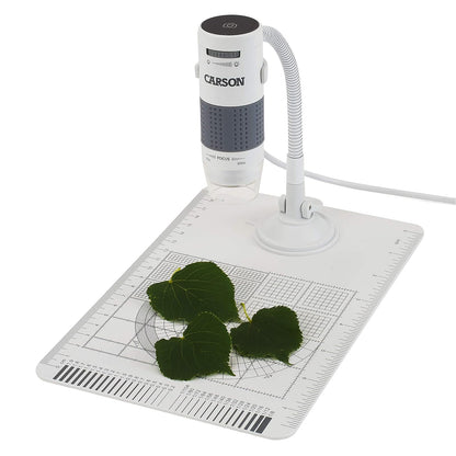 Carson eFlex 78x o 324x (Monitor de 27") Microscopio Digital USB con luz LED con Soporte y Base Flexibles (MM-840)