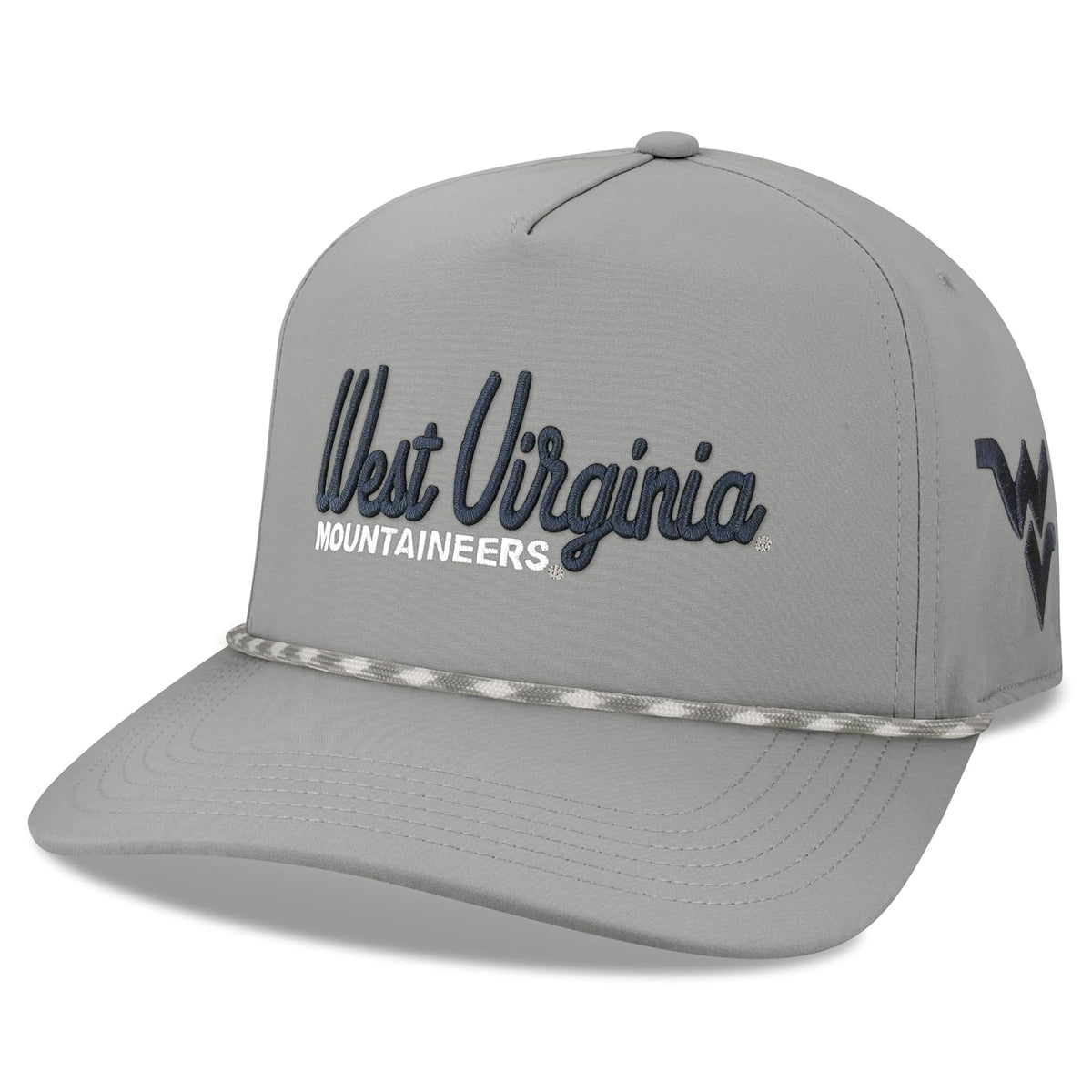 Legacy NCAA Officially Licensed Rope Hat, Lightweight Cap for Men & Women, Caddy, One Size Fits Most, Snapback Closure - West Virginia Mountaineers