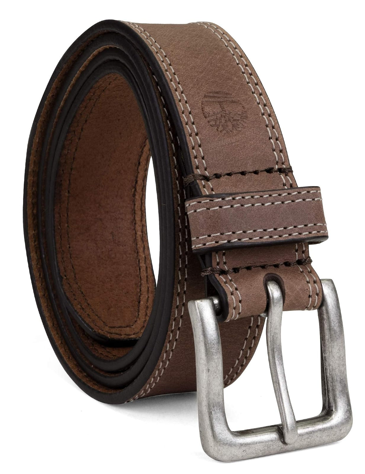 Timberland Cinturón de piel para botas de 35 mm Cinturón para hombre - 44 - café Oscuro (Stitched)