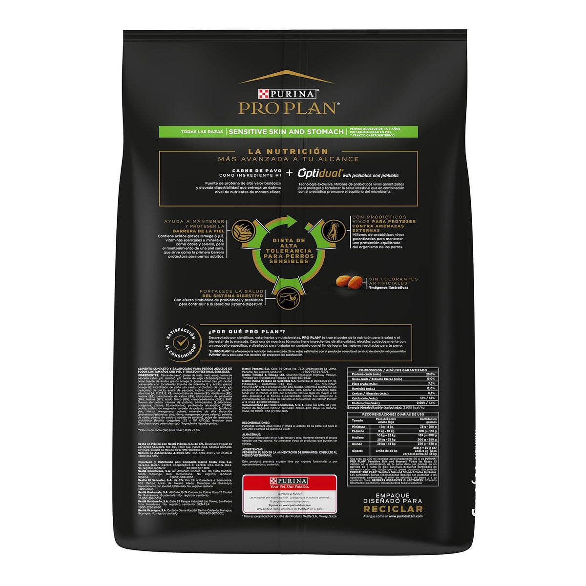Purina Pro Plan Adulto Todos los Tamaños Sensitive Skin & Stomach Sabor Carne de Pavo 10Kg