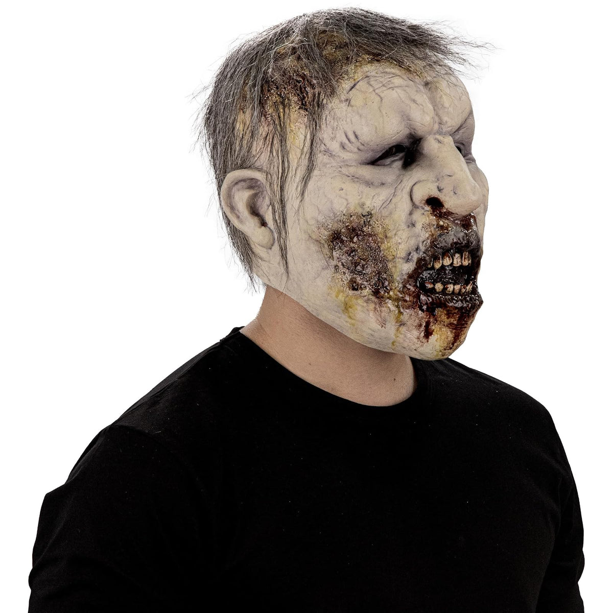 Ghoulish Productions Máscara De Látex Rotten Deceased, Accesorio Látex Cosplay Zombie Ahogado, Disfraz Aterrador para Halloween y Fiestas Temáticas, Cosplay Zombi, Diseño Artesanal
