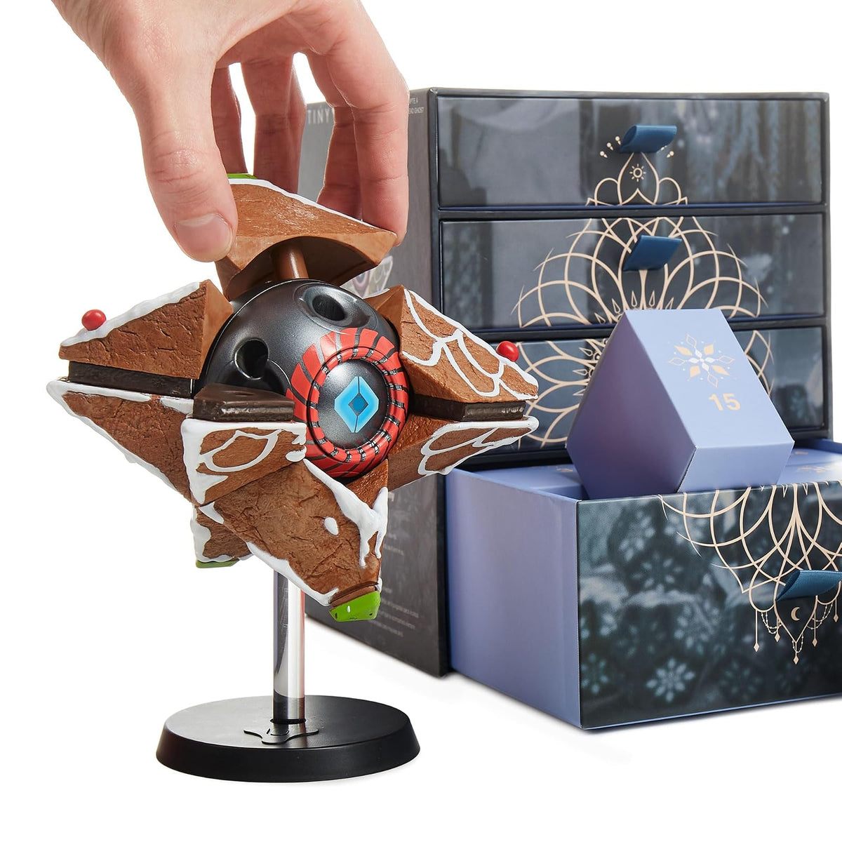 CC Countdown Characters by Numskull Destiny Figura de Concha Fantasma de Jengibre – Producto Oficial de Destiny – Estatua de Calendario de Adviento Coleccionable