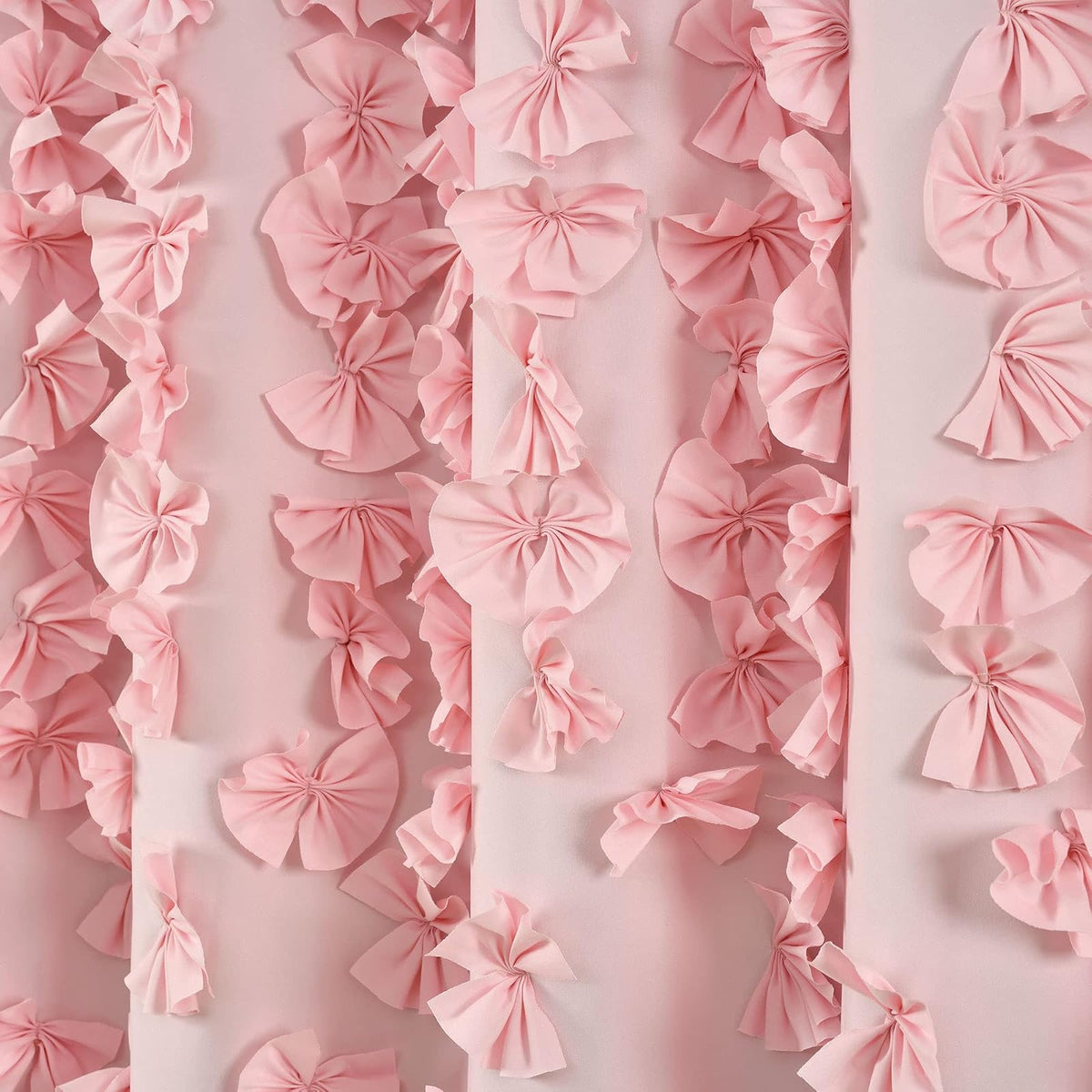 Lush Decor Riley - Cortina de Ducha, 72 x 72 Pulgadas, Color Rosa