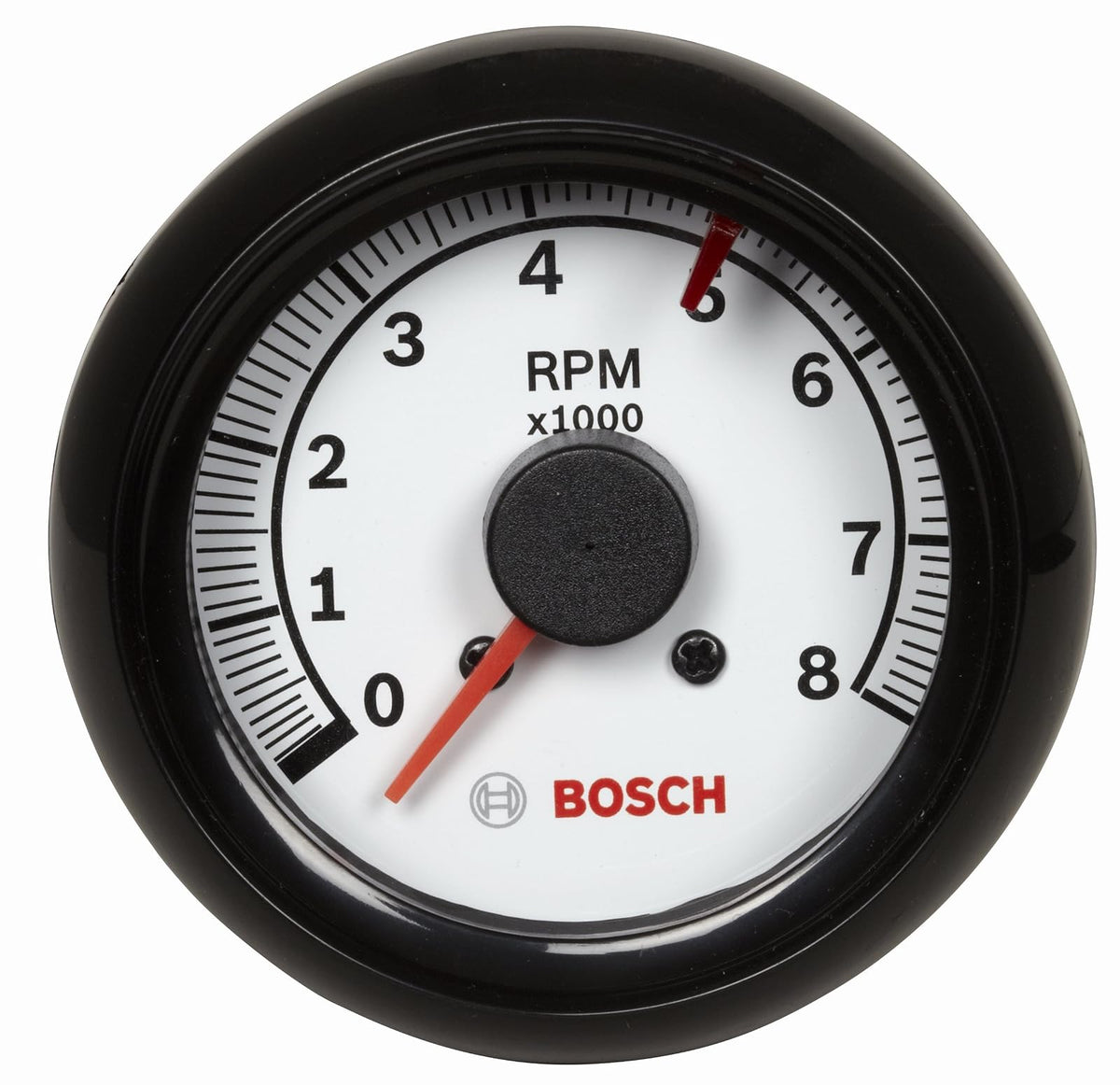 Bosch SP0F000022 Sport II 2-5/8" Tachometer (White Dial Face, Black Bezel)