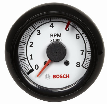 Bosch SP0F000022 Sport II 2-5/8" Tachometer (White Dial Face, Black Bezel)