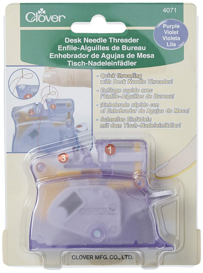 Clover 4071 Desk Needle Threader, Purple