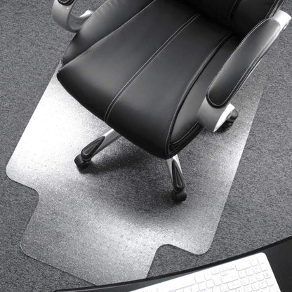 Floortex Ultimat Polycarbonate Chair Mat for Plush Pile Carpets Over 1/2-Inch Thick, 47 x 35 Inches, Clear, Rectangular with Lip (118927LR)