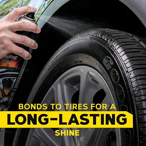 Meguiar's Revestimiento de Neumáticos NXT Insane Shine G13815, 443 ml | Dale a los neumáticos un brillo húmedo profundo y una protección duradera con una fórmula avanzada de autoexpansión