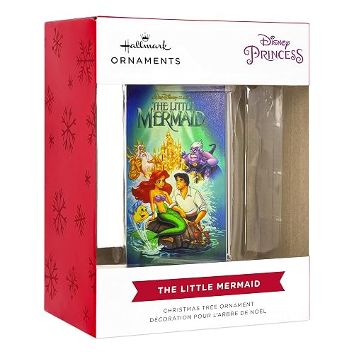 Hallmark - Cinta Decorativa de Navidad con diseño de Princesa de Disney, la Sirenita