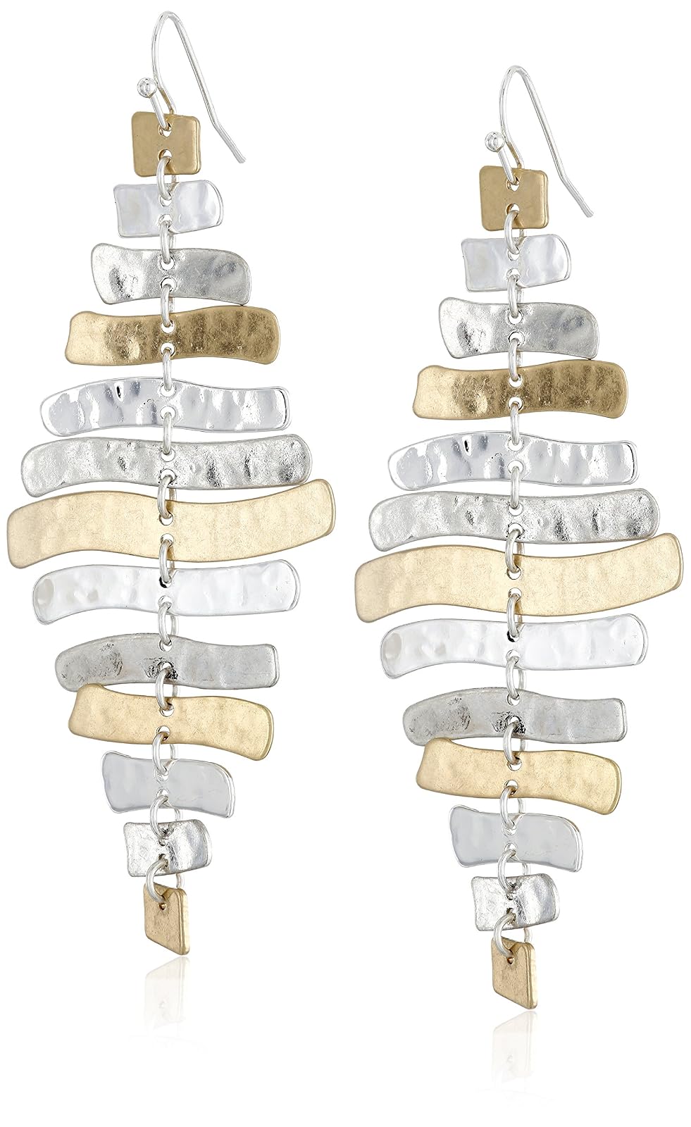 Robert Lee Morris Soho Prisma Two-Tone Esculturales Drop arete