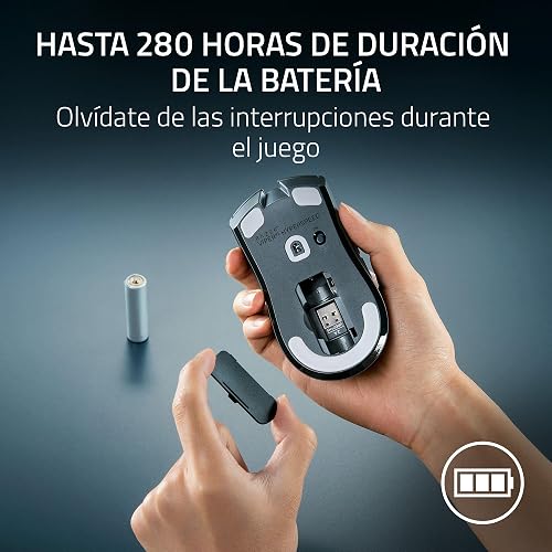 Razer Viper V3 HyperSpeed Ratón Inalámbrico para Esports: Diseño Ligero De 82g - Sensor Óptico De 30K dpi - hasta 280 Horas De Batería - Inalámbrico HyperSpeed - Interruptores Mecánicos Gen-2 - Negro